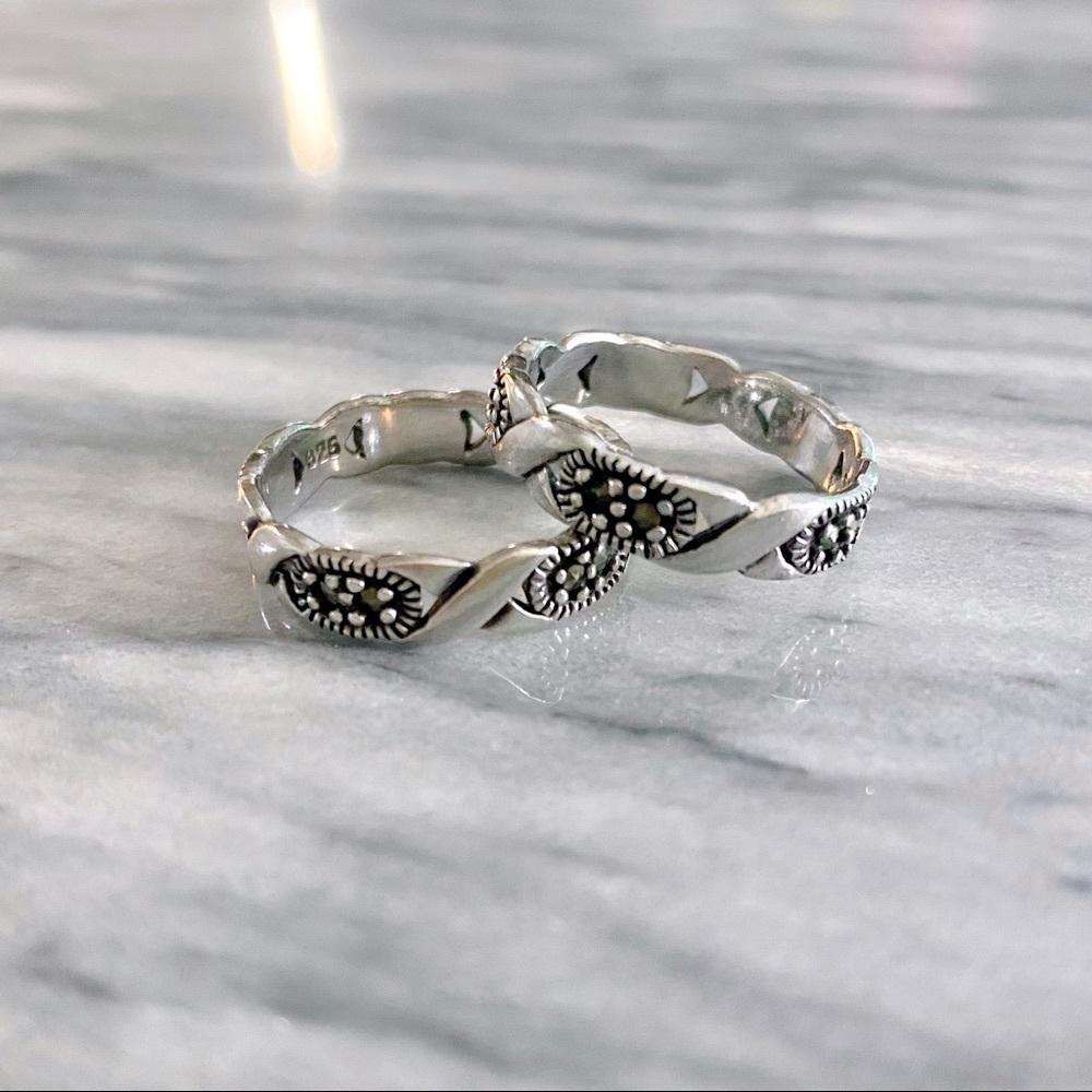 Marcasite Ring Set
